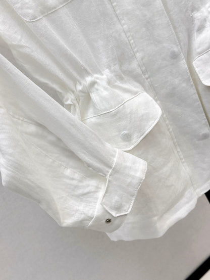Loro 25fw linen jacket