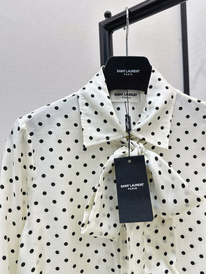 Saint lau 25fw silk shirt