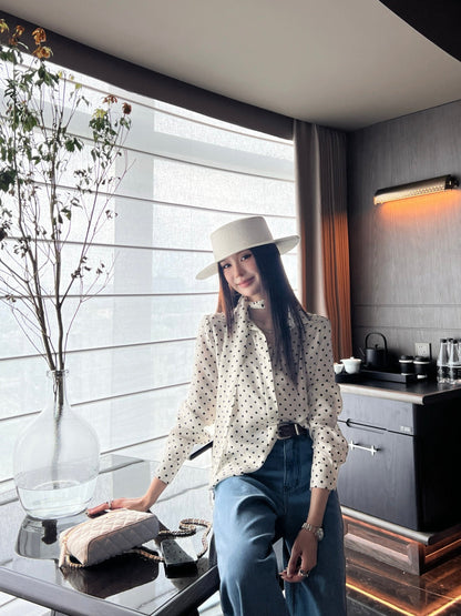 Saint lau 25fw silk shirt