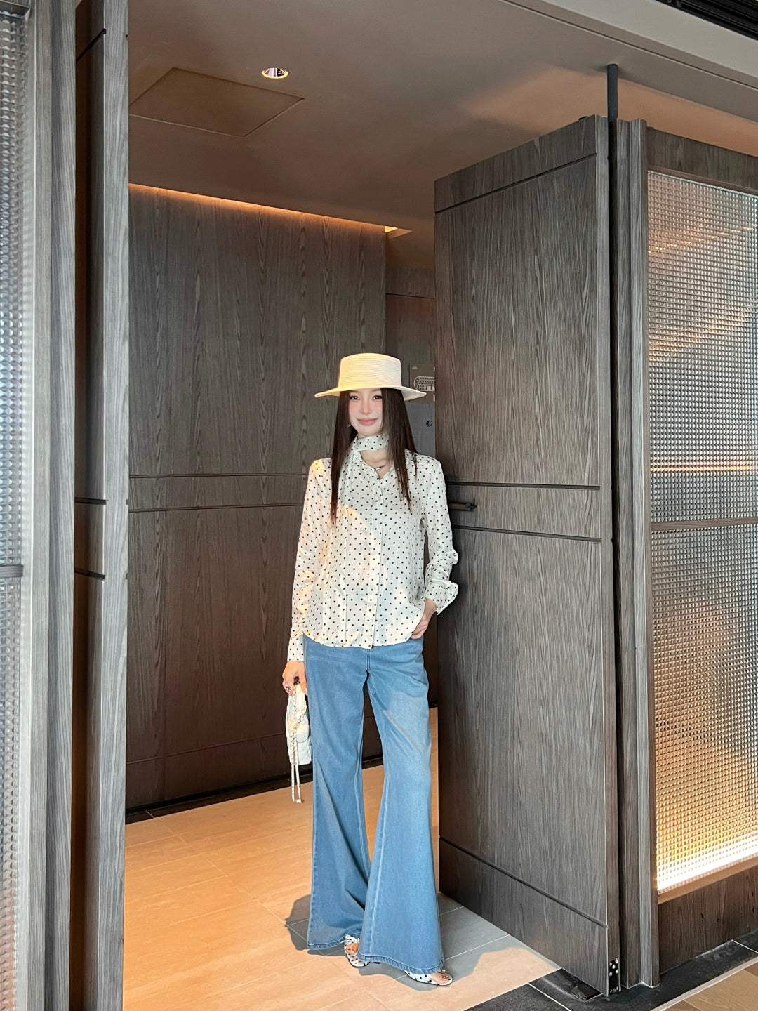 Saint lau 25fw silk shirt