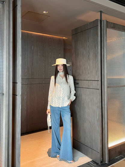 Saint lau 25fw silk shirt