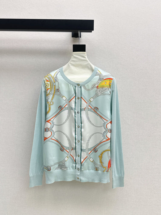 Herm 25fw printed cardigan