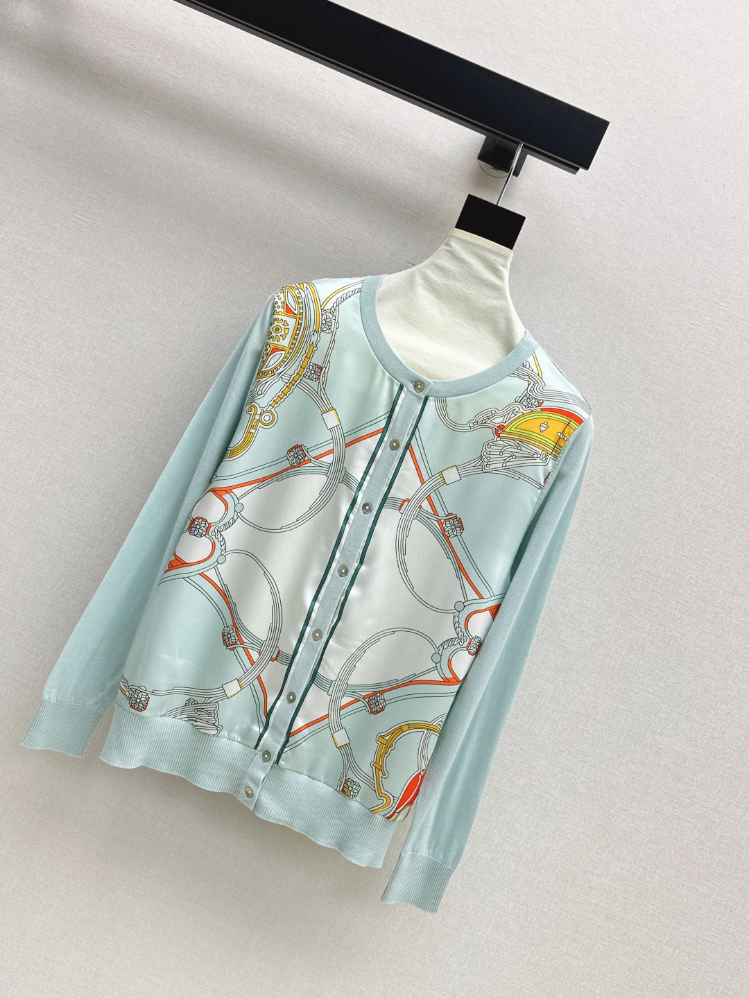 Herm 25fw printed cardigan