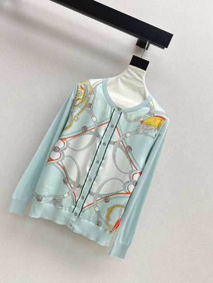 Herm 25fw printed cardigan