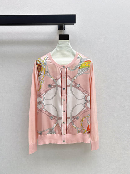 Herm 25fw printed cardigan