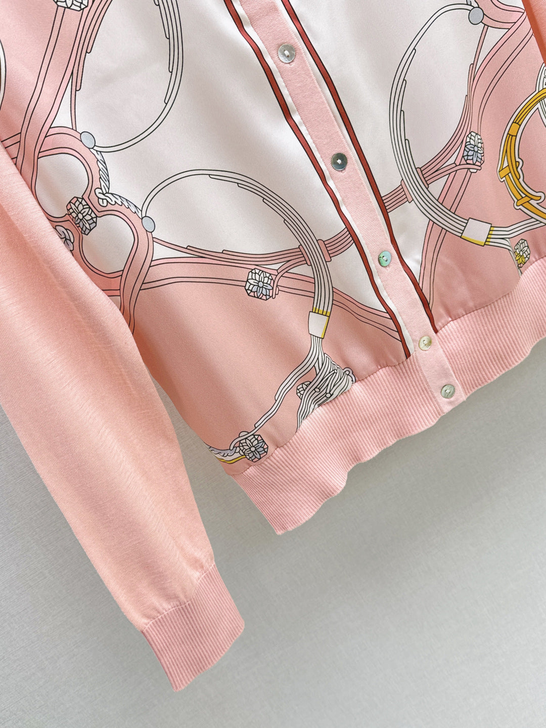 Herm 25fw printed cardigan