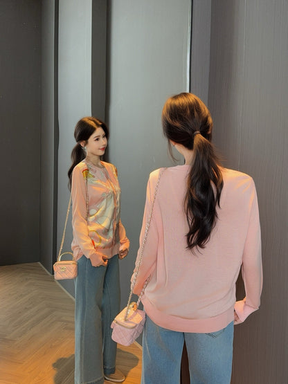 Herm 25fw printed cardigan