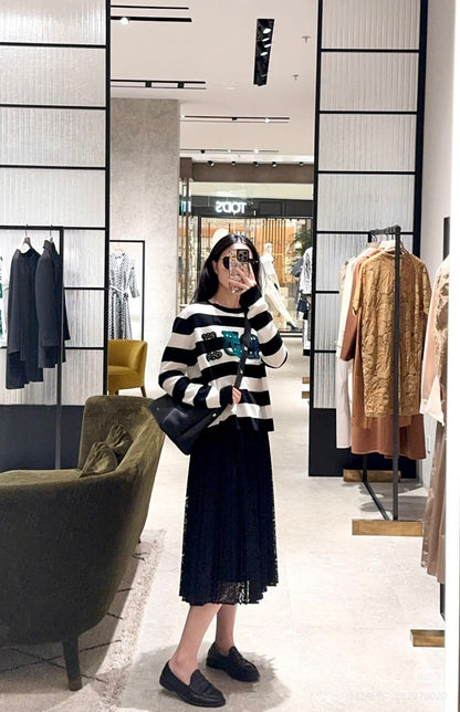 Max 25fw flocking sweater