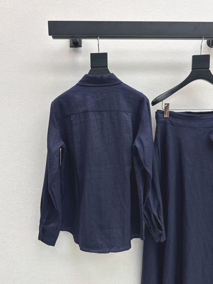 Loro 25fw linen suit