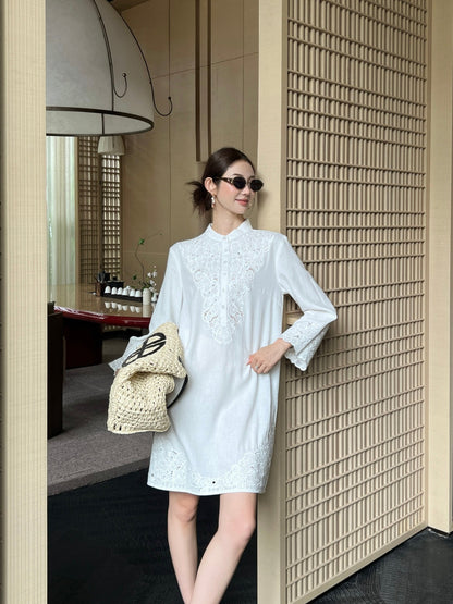 Valen 25ss embroidered dress