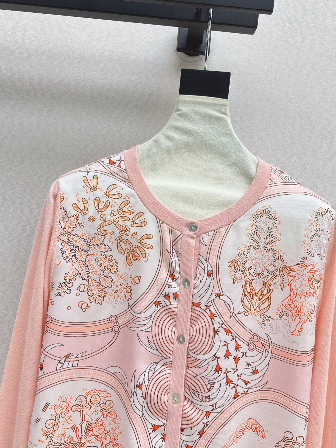 Herm 25fw printed cardigan