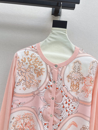 Herm 25fw printed cardigan