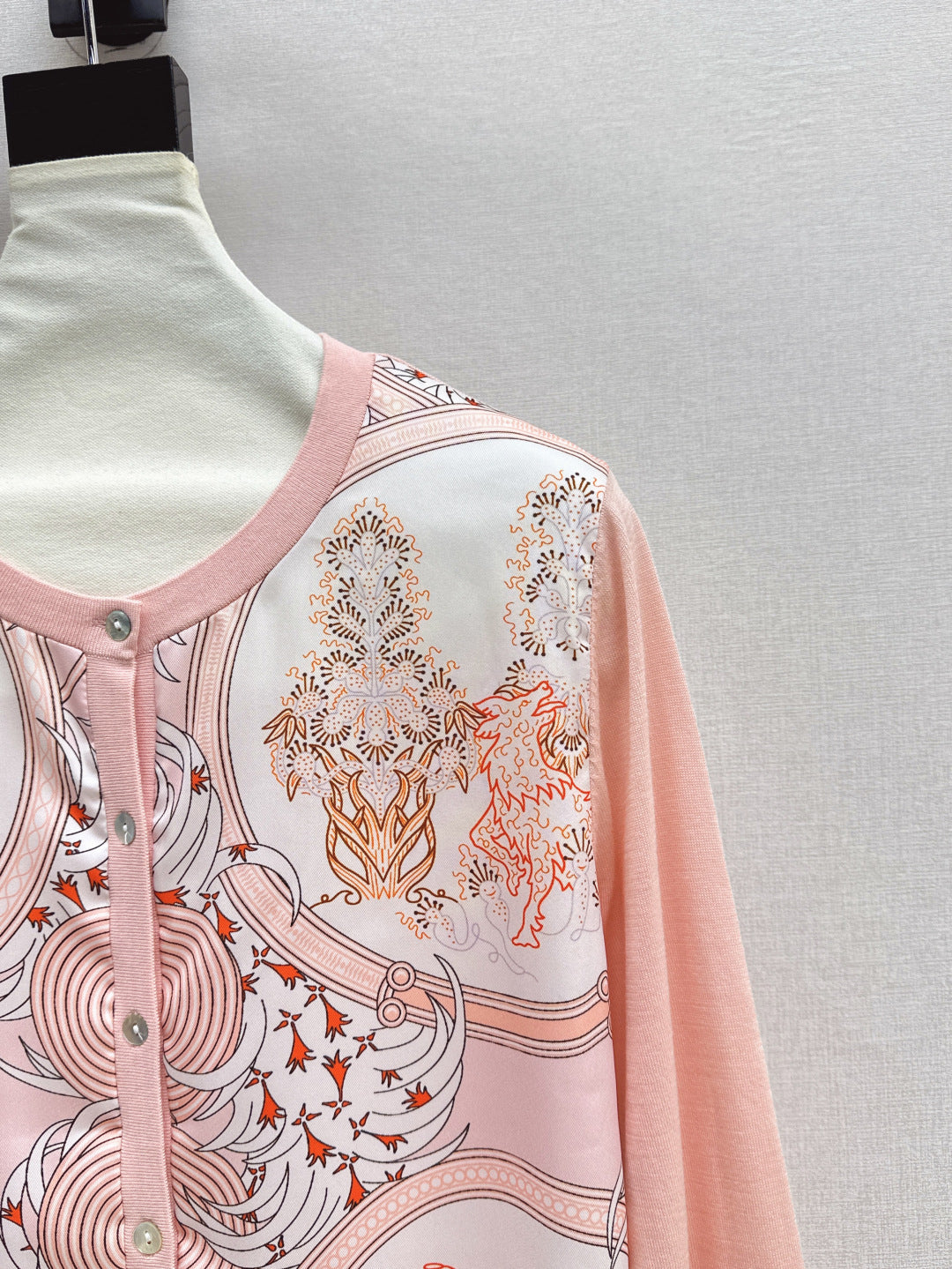 Herm 25fw printed cardigan