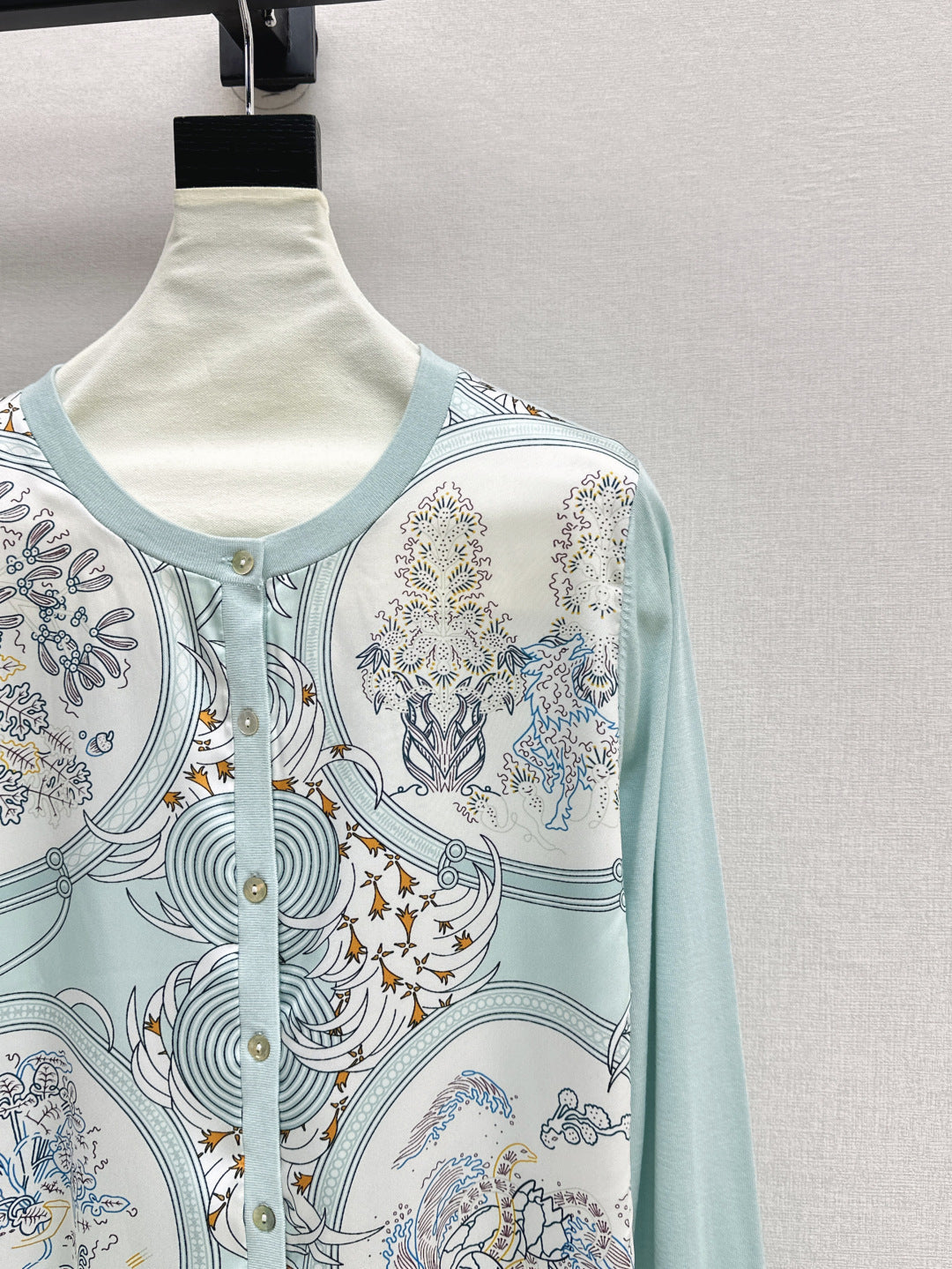 Herm 25fw printed cardigan