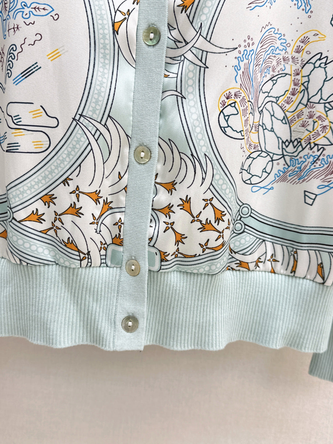 Herm 25fw printed cardigan
