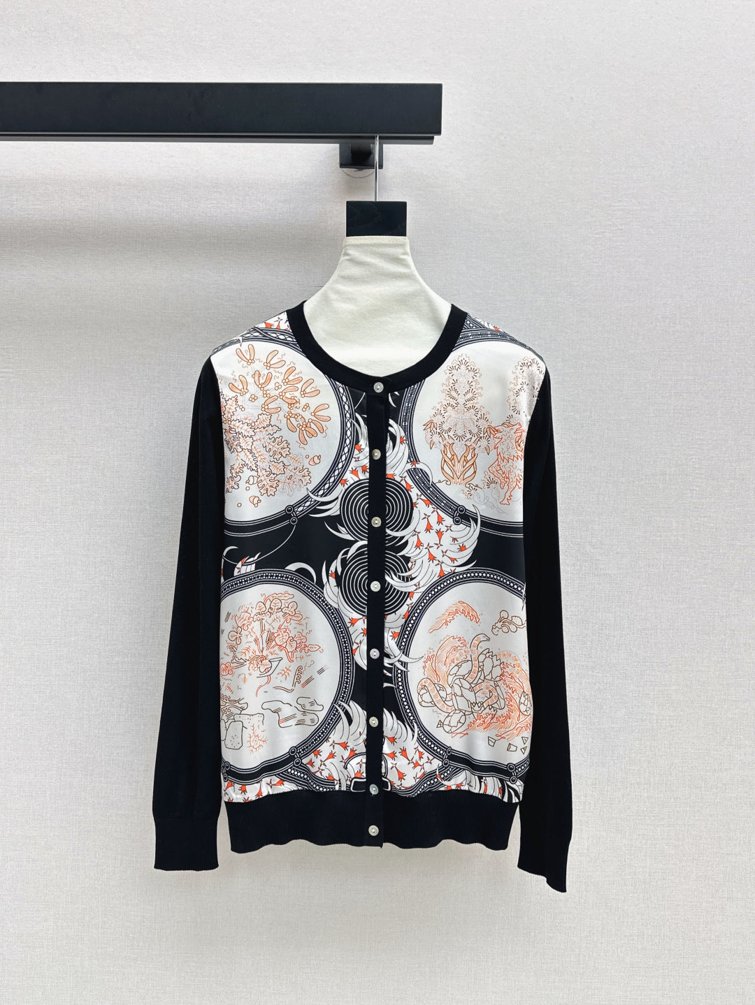Herm 25fw printed cardigan