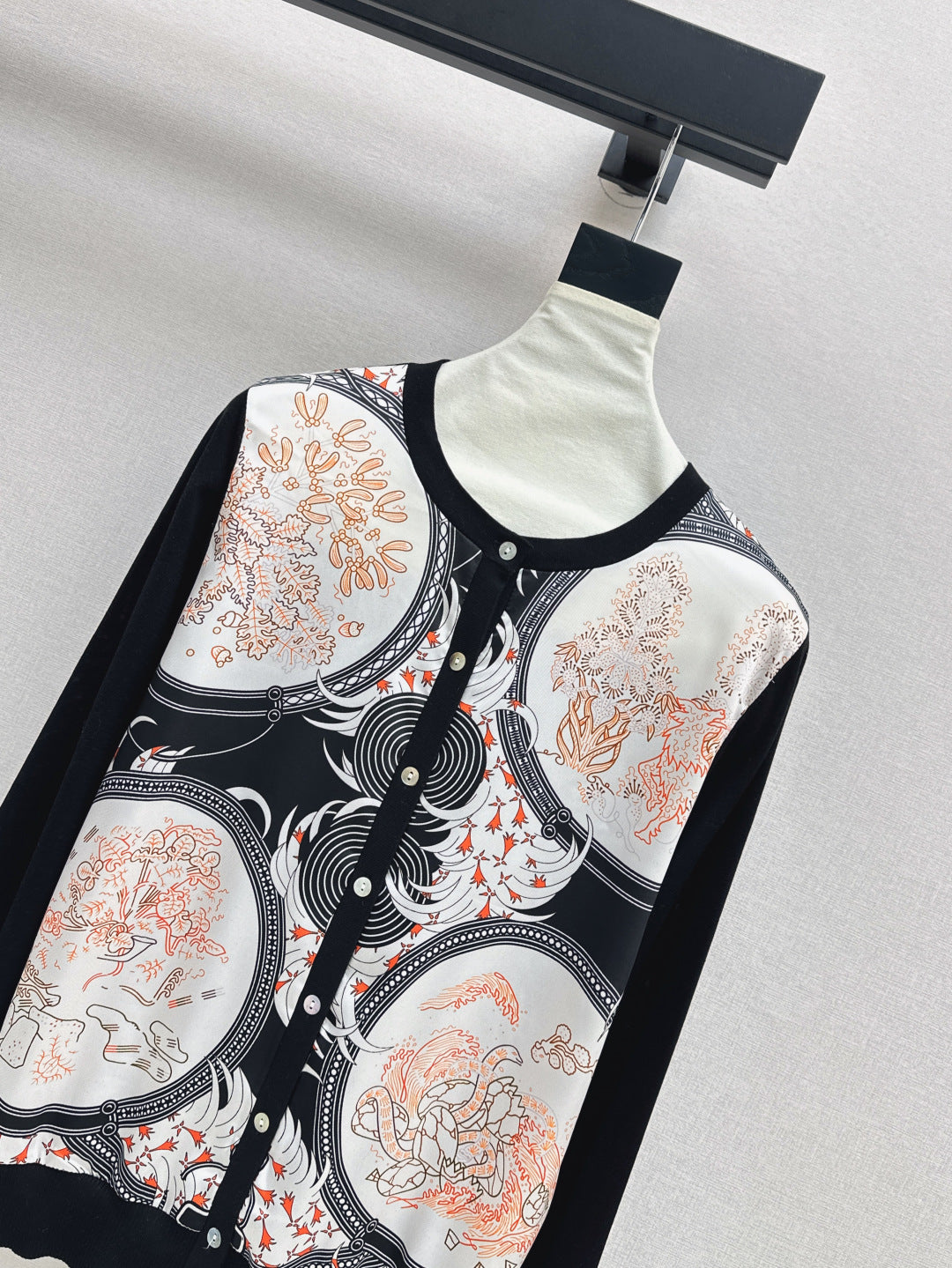 Herm 25fw printed cardigan