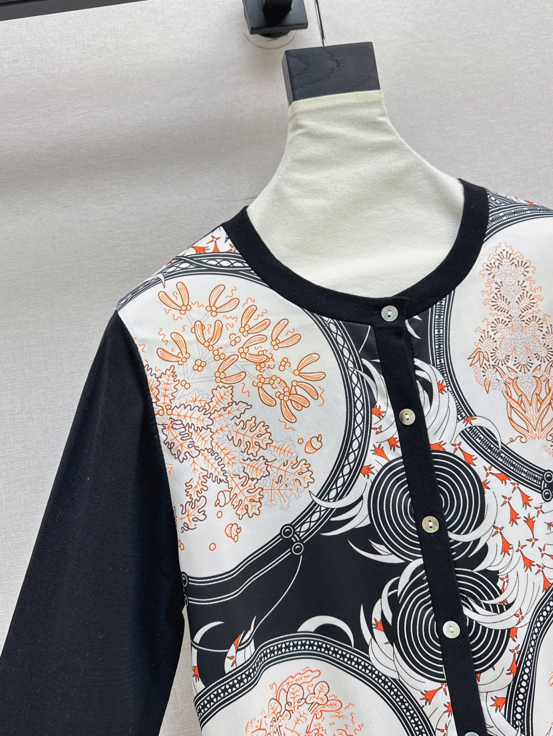 Herm 25fw printed cardigan