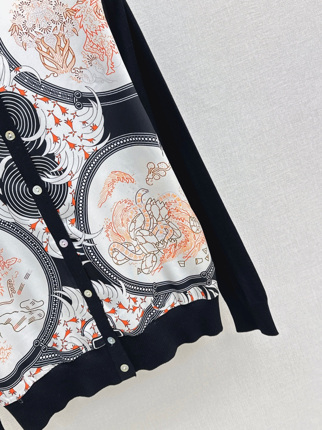 Herm 25fw printed cardigan