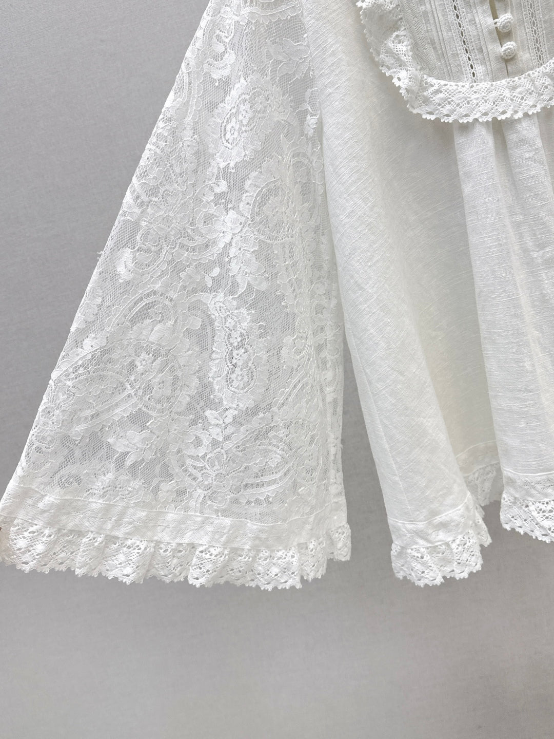 Zimm 25ss lace lInen shirt
