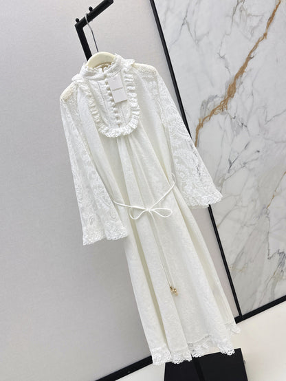 Zimm 25ss lace linen dress