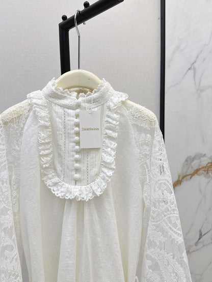 Zimm 25ss lace linen dress