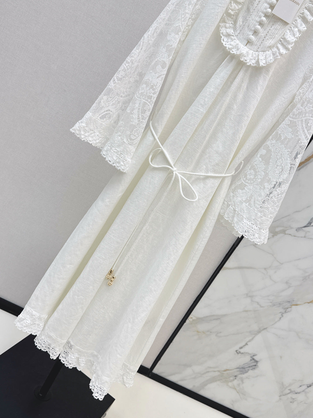 Zimm 25ss lace linen dress