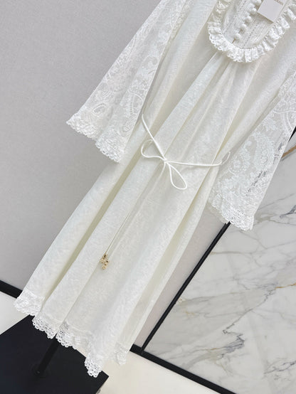 Zimm 25ss lace linen dress