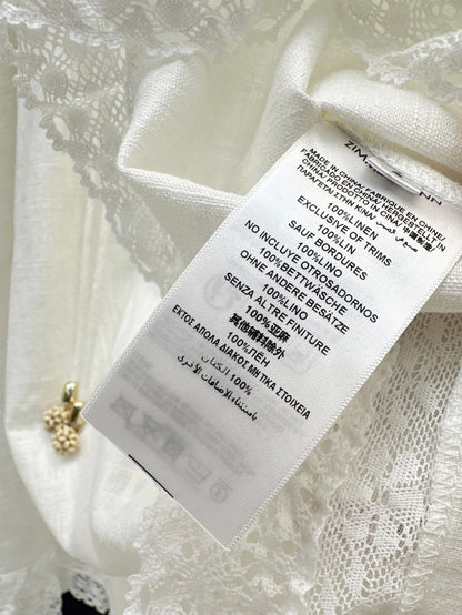 Zimm 25ss lace linen dress