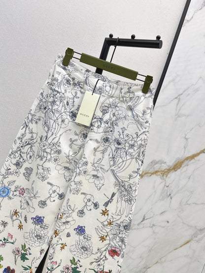 Guc 25fw printed jeans