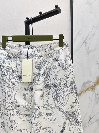 Guc 25fw printed jeans
