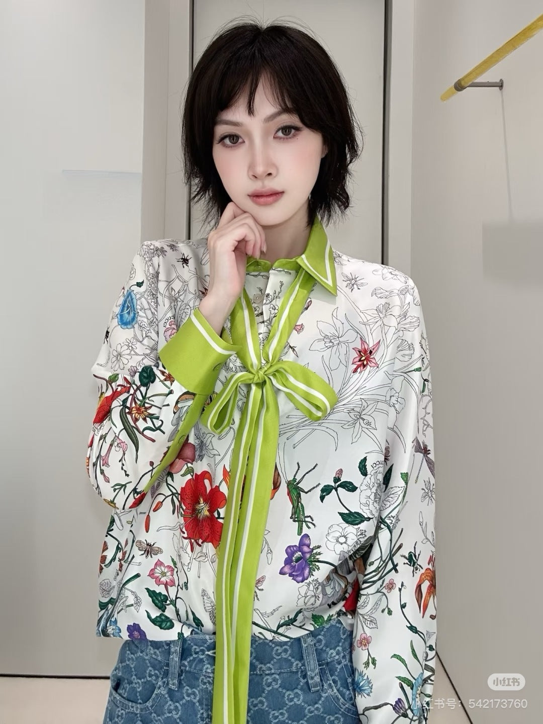 Guc 25fw printed shirt