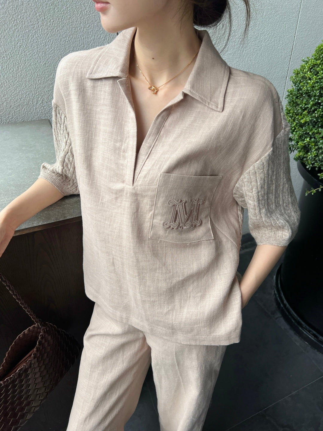 Max 25fw knitted shirt