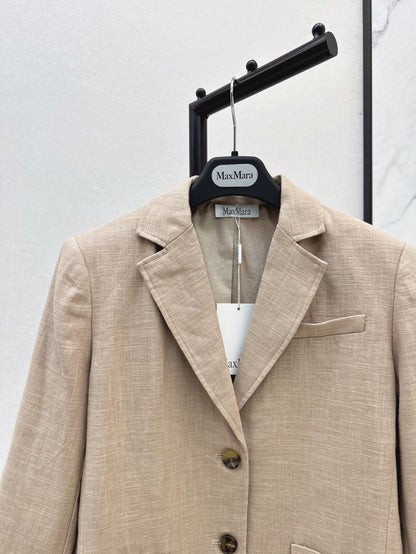 Max 25fw linen blazer