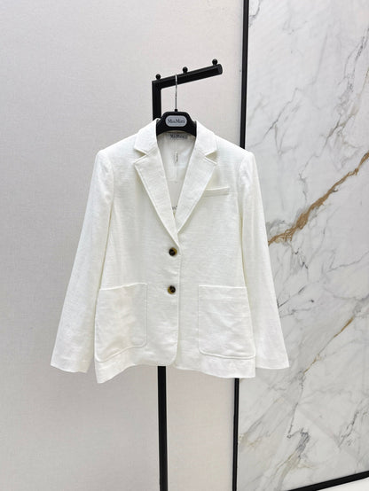 Max 25fw linen blazer
