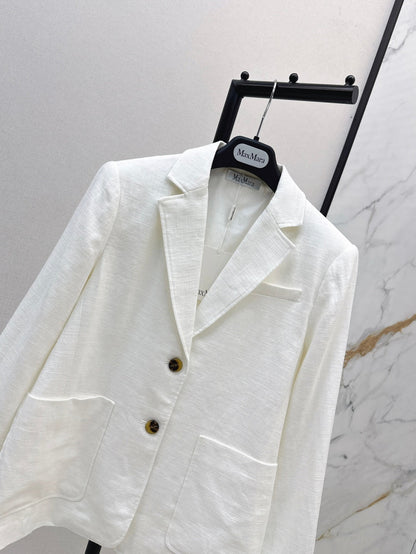 Max 25fw linen blazer