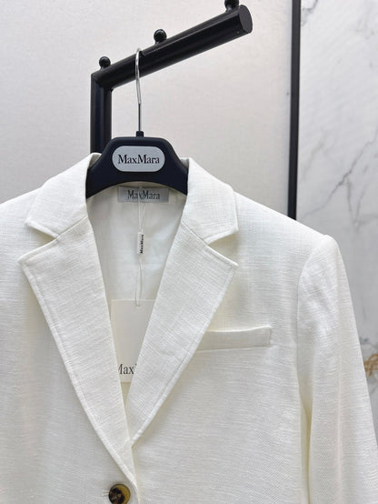 Max 25fw linen blazer