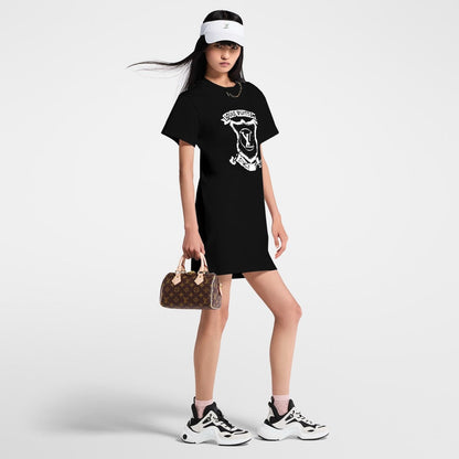 Louis 25ss printed dress
