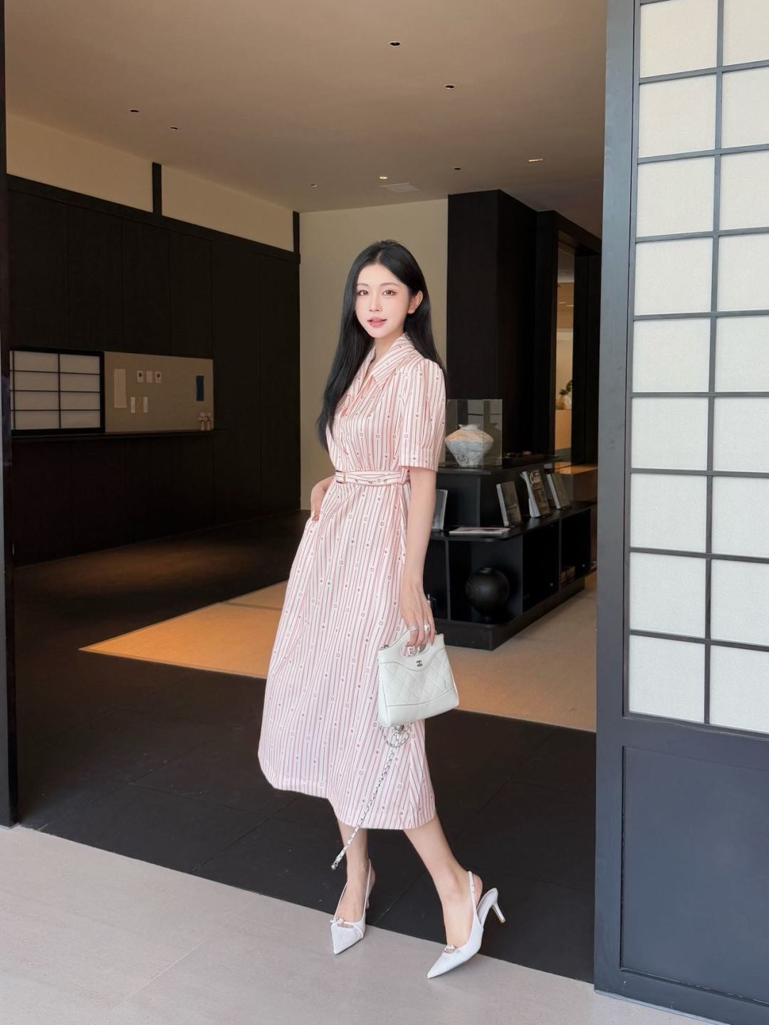 Louis 25fw printed dress