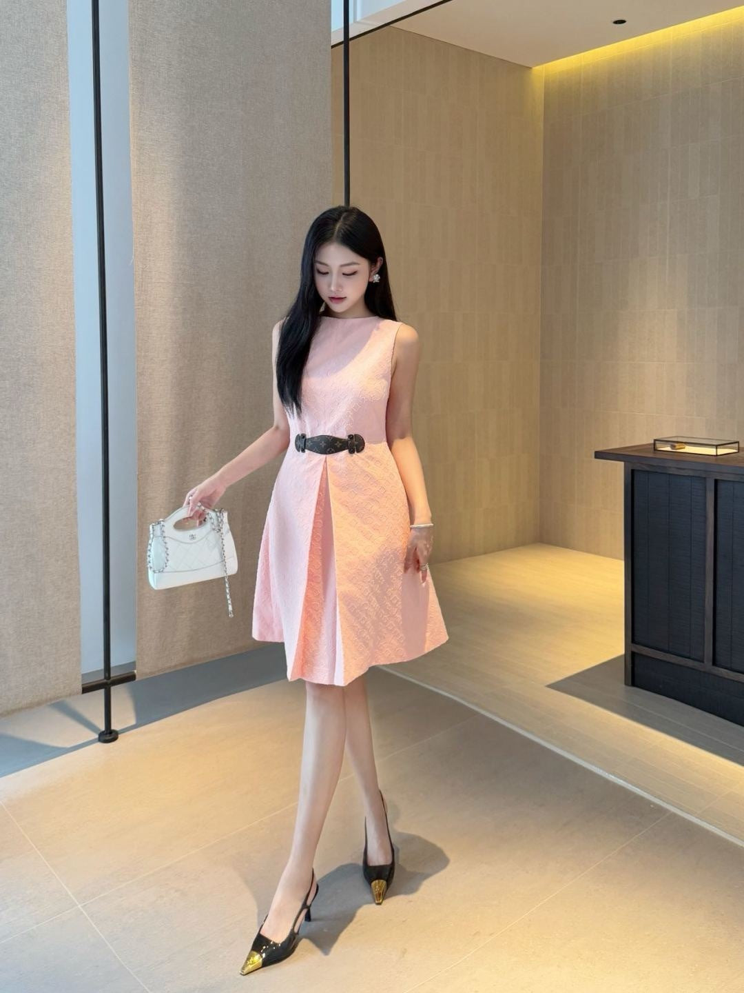 Louis 25fw jacquard dress