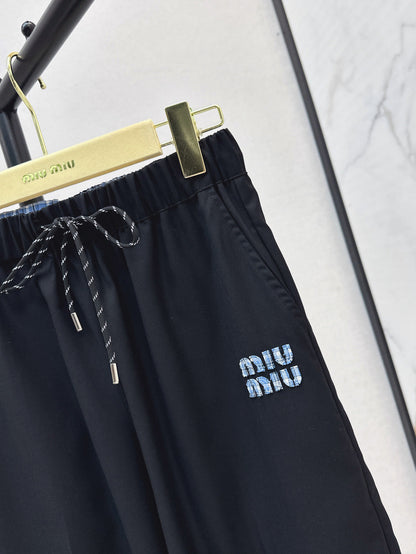 Miu 25fw drawstring pants