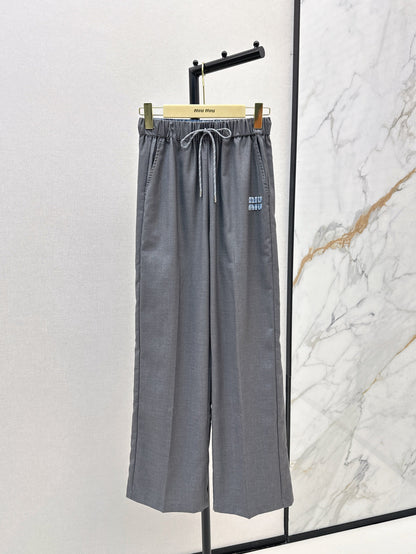 Miu 25fw drawstring pants