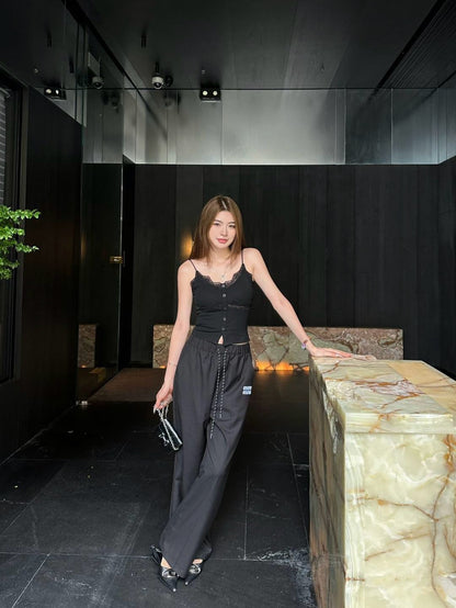 Miu 25fw drawstring pants