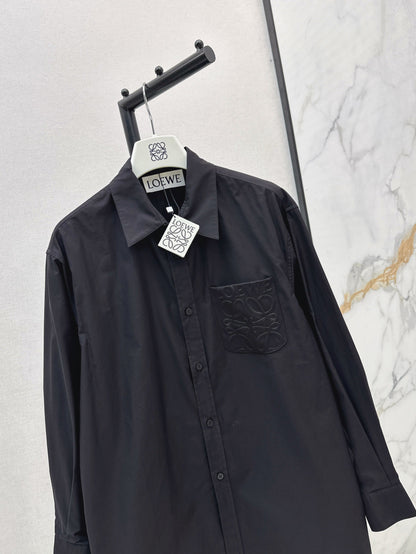 Loe 25fw embroidered shirt
