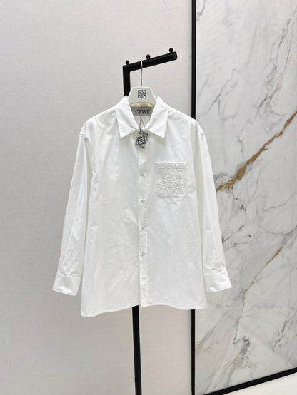 Loe 25fw embroidered shirt
