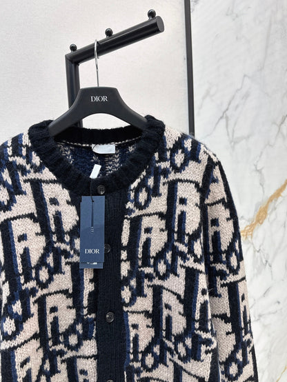 CD 25fw jacquard cardigan