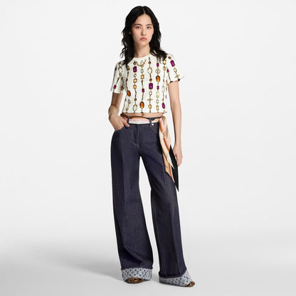 Louis 25fw jacquard jeans