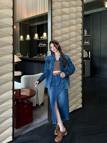 Ral 25fw denim skirt
