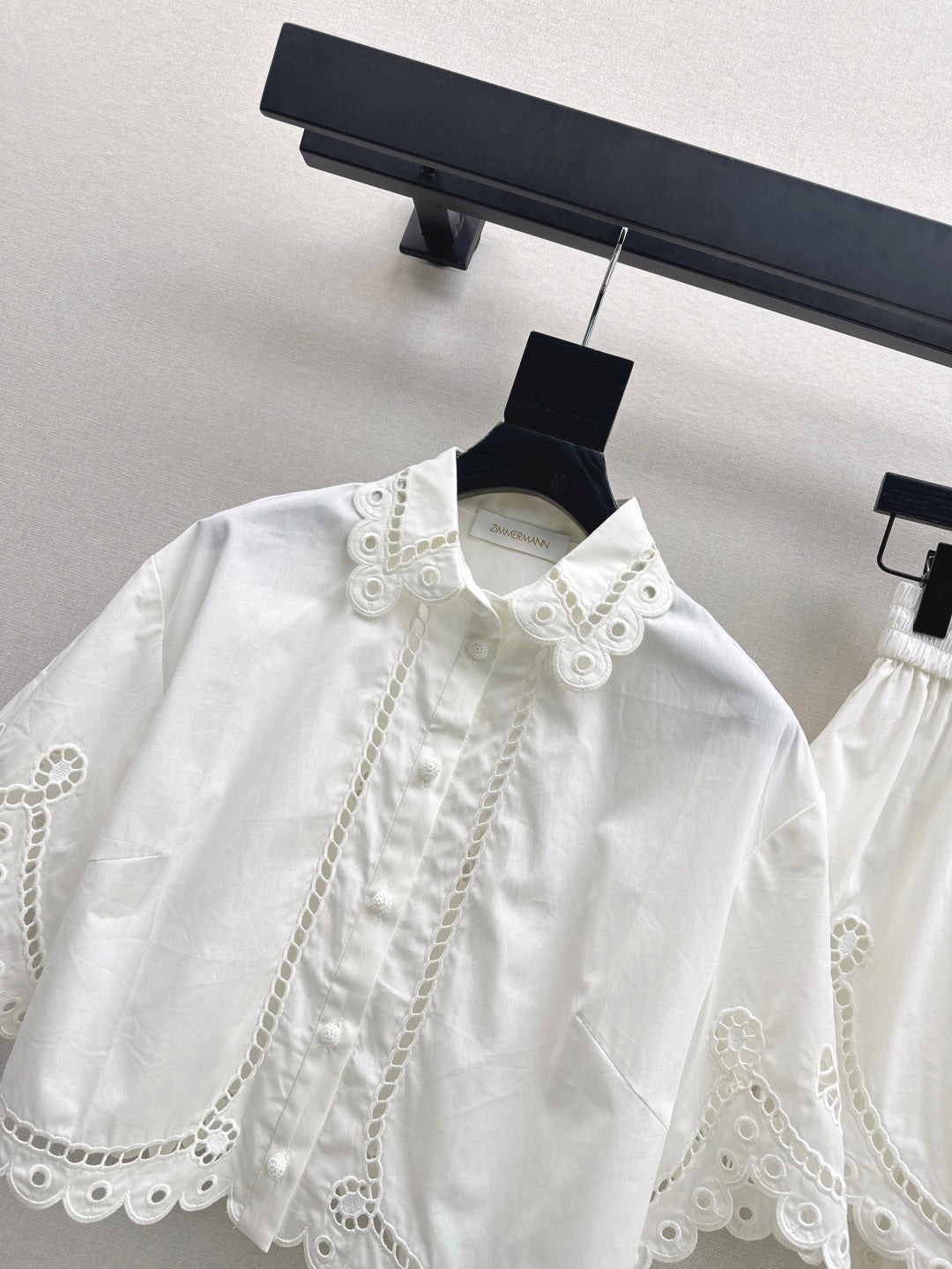Zimm 25ss embroidered shirt