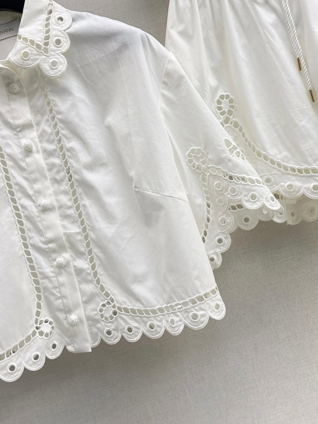 Zimm 25ss embroidered shirt